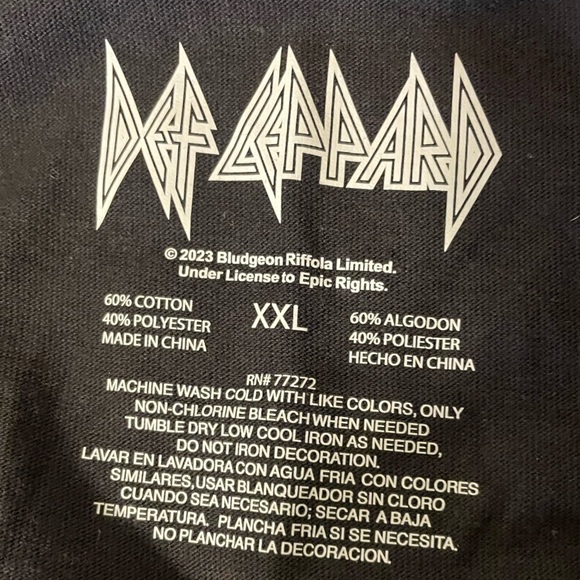 Def Leppard One-Shoulder Tank Top Shirt Womens plus size shirt black orange - Picture 3 of 7